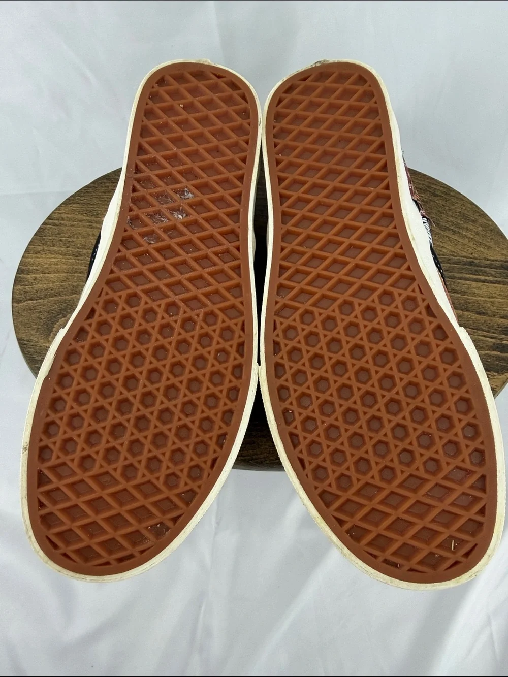 Vans Classic Tiger Patchwork Slip-On Loafers Sneakers, W 8.5, M 7
